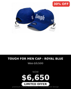 Tough Men's embroidery baseball style caps