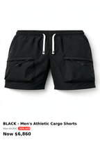 Mens stylish pocket front cargo short pants