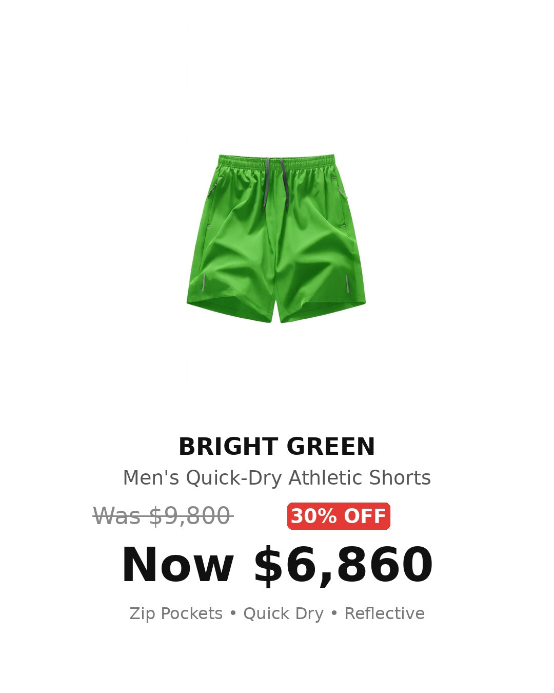 Mens athletic short pant