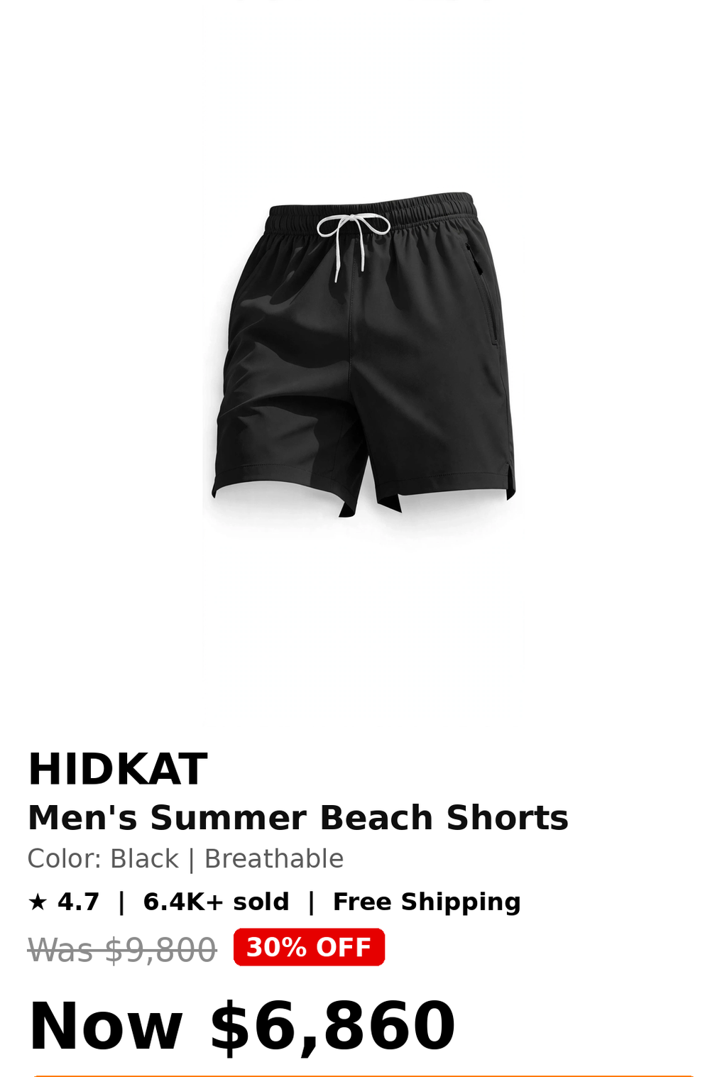 Mens beach shorts