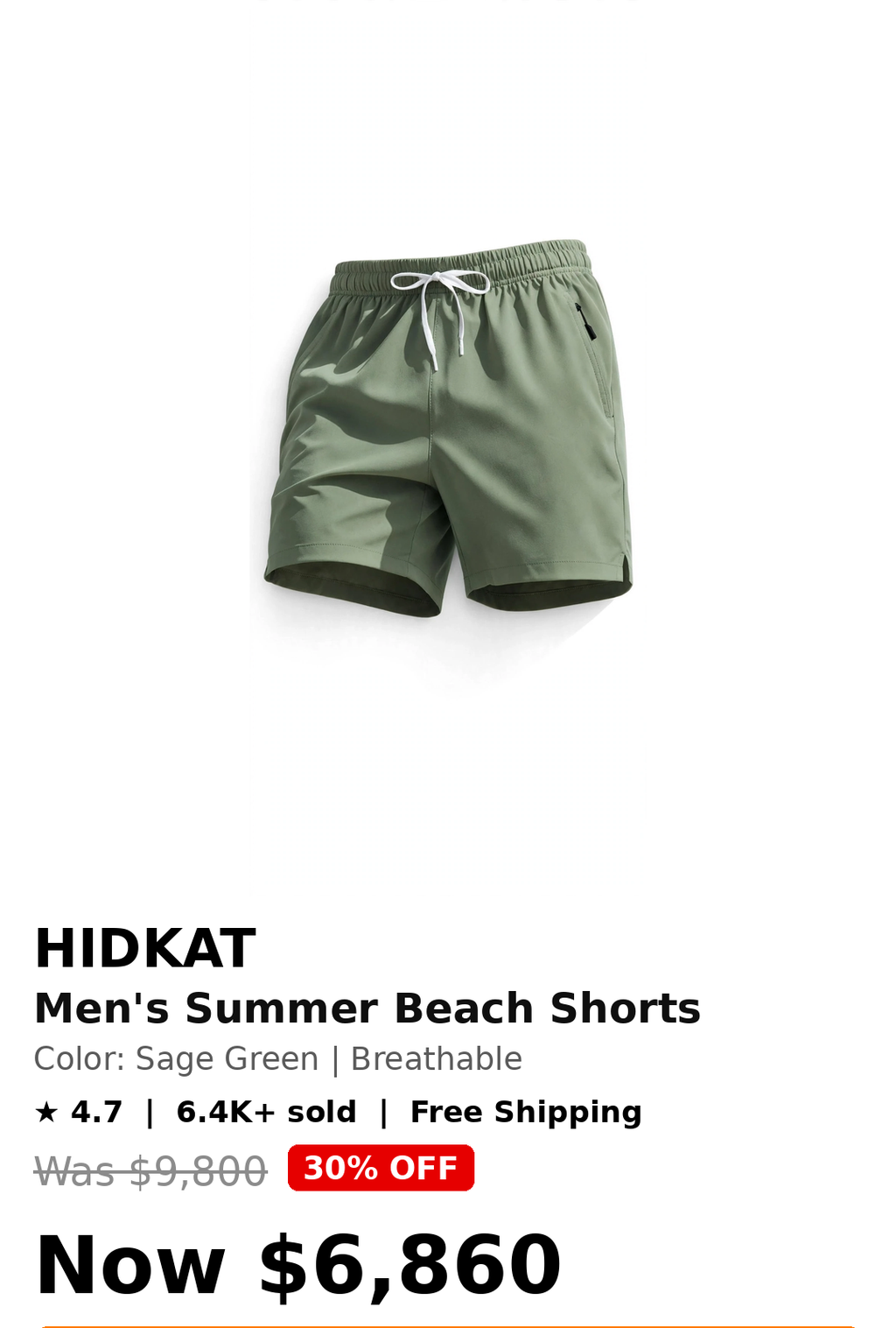 Mens beach shorts