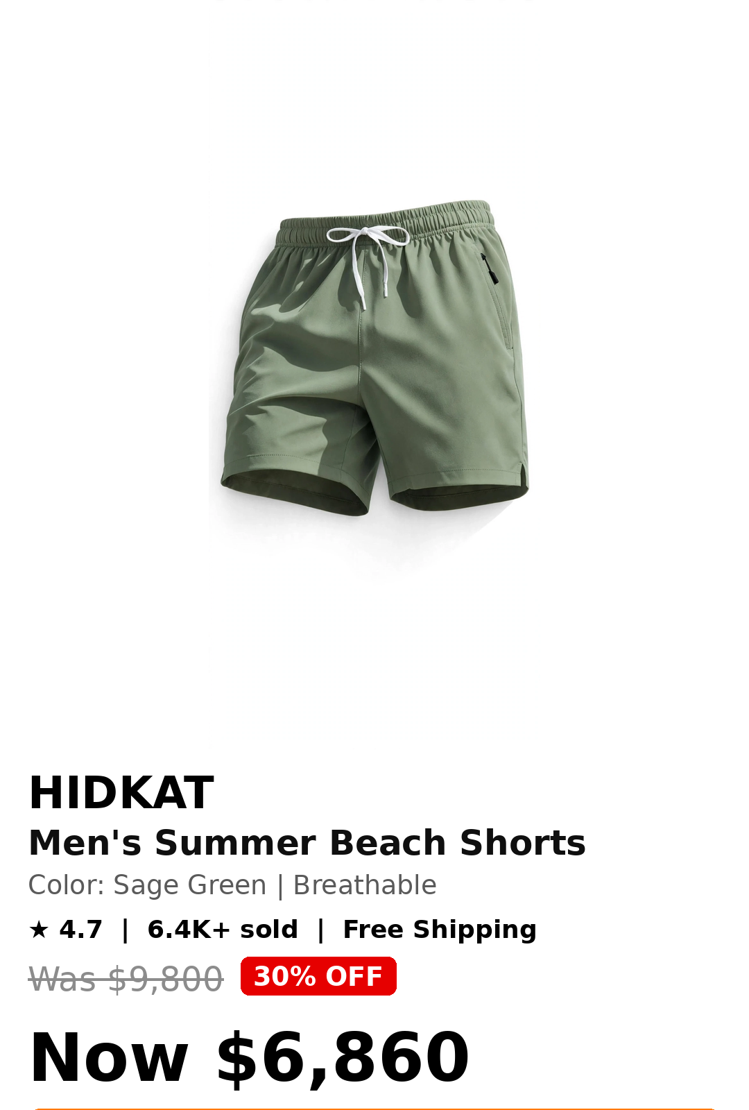 Mens beach shorts