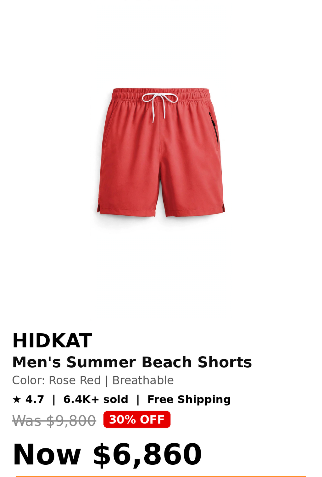 Mens beach shorts