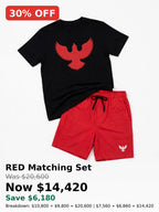 Mens matching color shorts sets