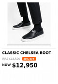 Mens Tough black chelsea boot