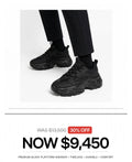 Mens black chunky sneaker