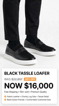 Mens Tough luxury black white flat shoe