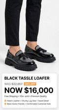 Mens Tough luxury black silver glitter loafer