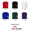Tough eagle logo Polo Tshirts