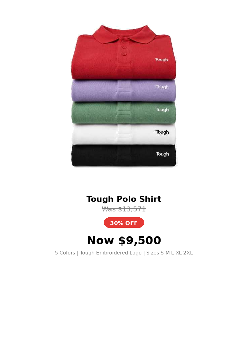 Tough minimalist Polo Tshirts