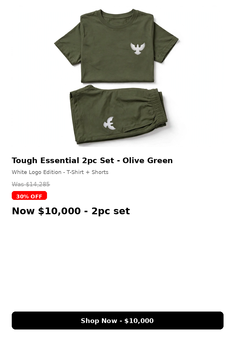 Men's tough essential 2pc set