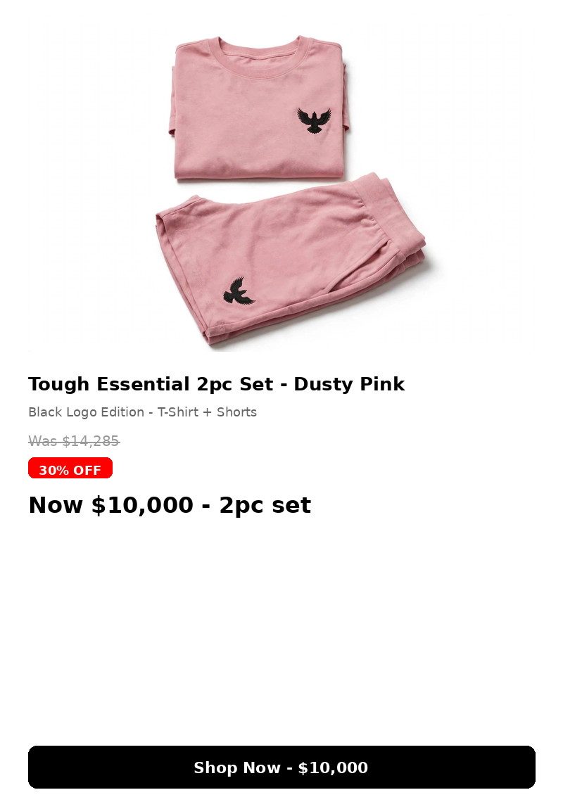 Men's tough essential 2pc set