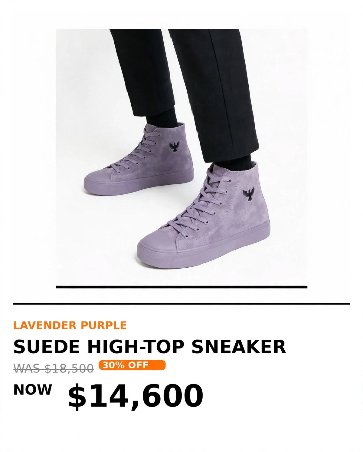 Mens suede high top sneakers