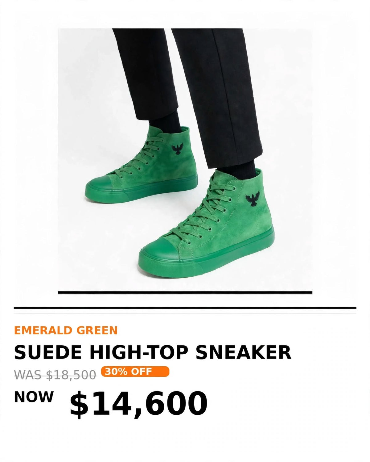 Mens suede high top sneakers