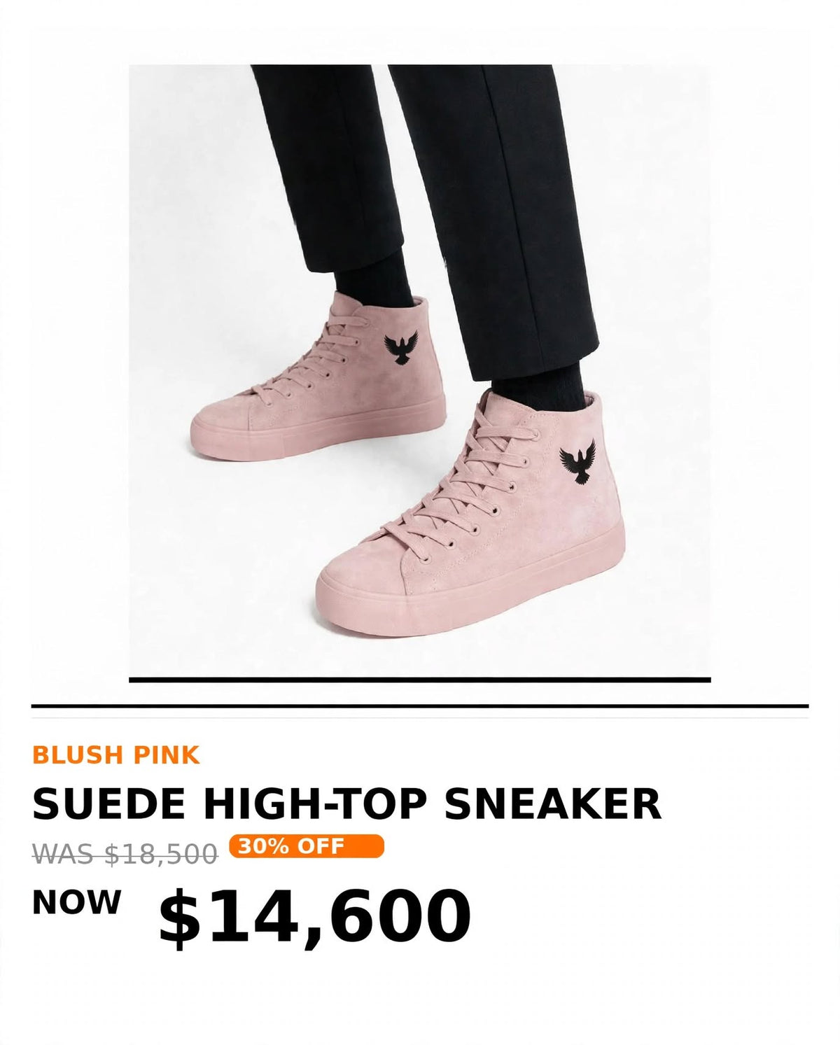 Mens suede high top sneakers