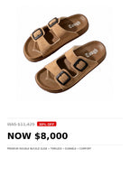 Mens Tough double buckle slide