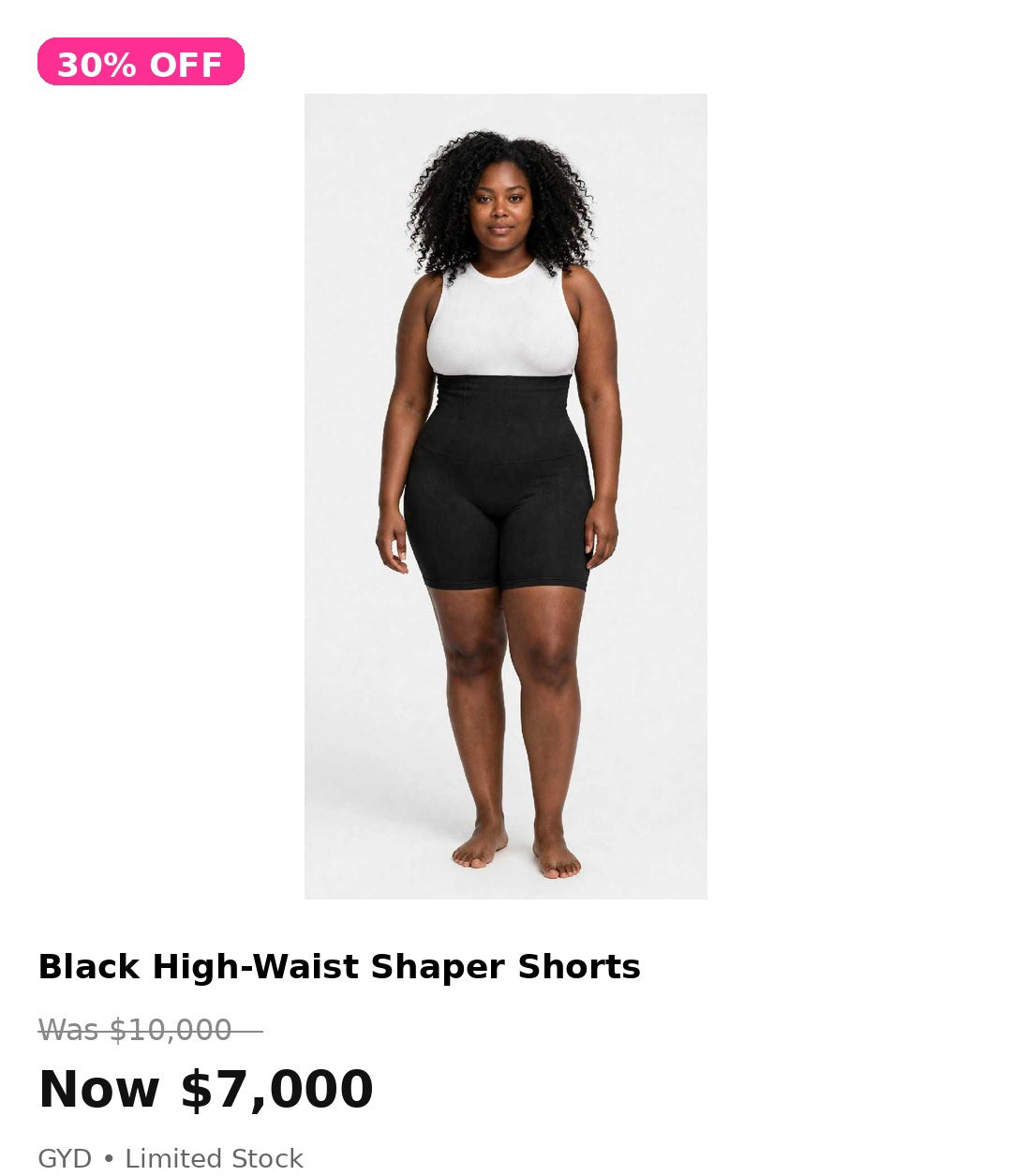 Black highwaist shaper shorts