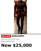 Mens comfy executive lapel tuxedo