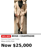 Mens comfy executive lapel tuxedo