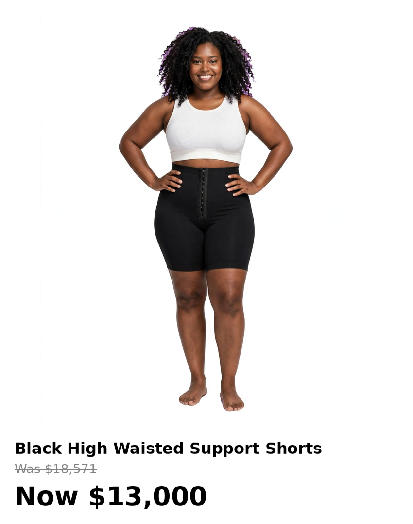 Black highwaist support shaper