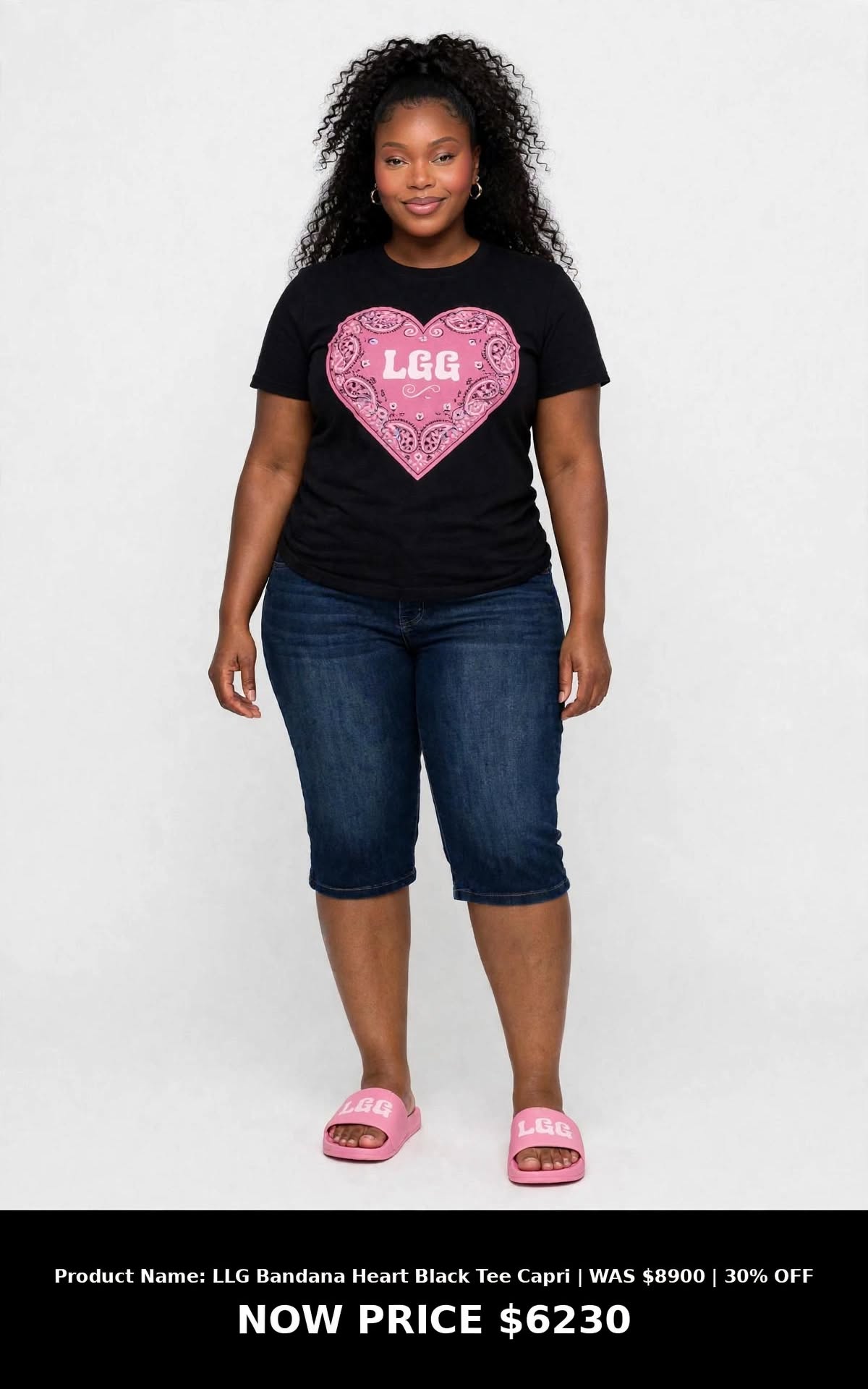 LGG Women's bandana printed logo Tshirts