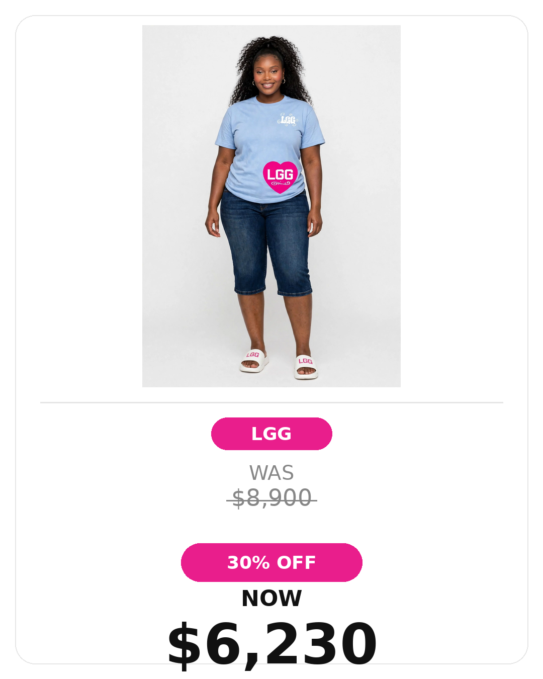 Lgg side bottom  printed tshirt