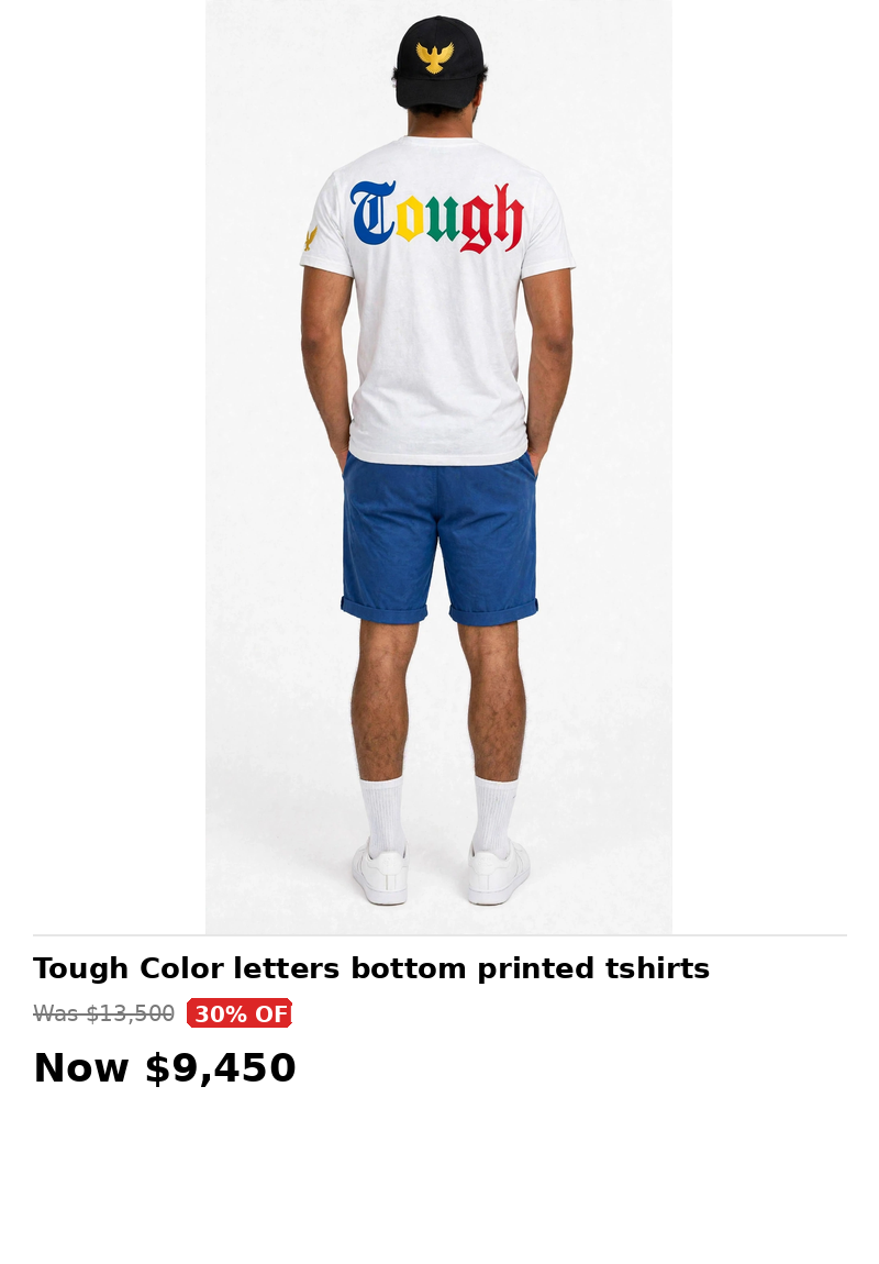Tough eagles multi color back print tshirts