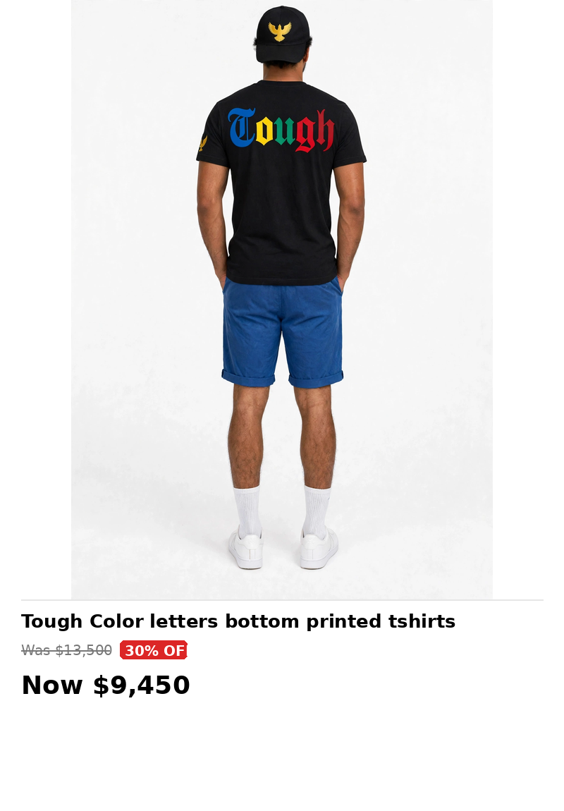 Tough eagles multi color back print tshirts