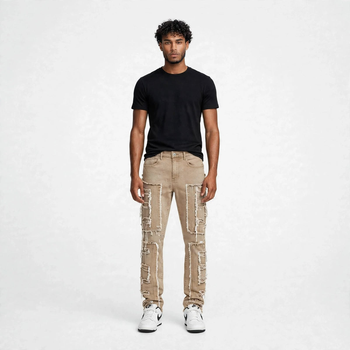 Mens bohemian distressed jeans  (30% OFF)  Now $7000