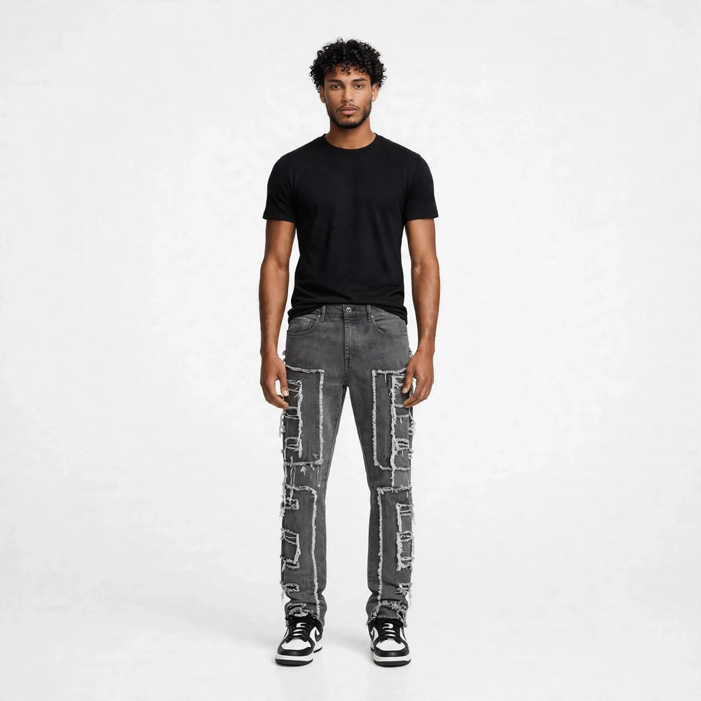 Mens bohemian distressed jeans  (30% OFF)  Now $7000