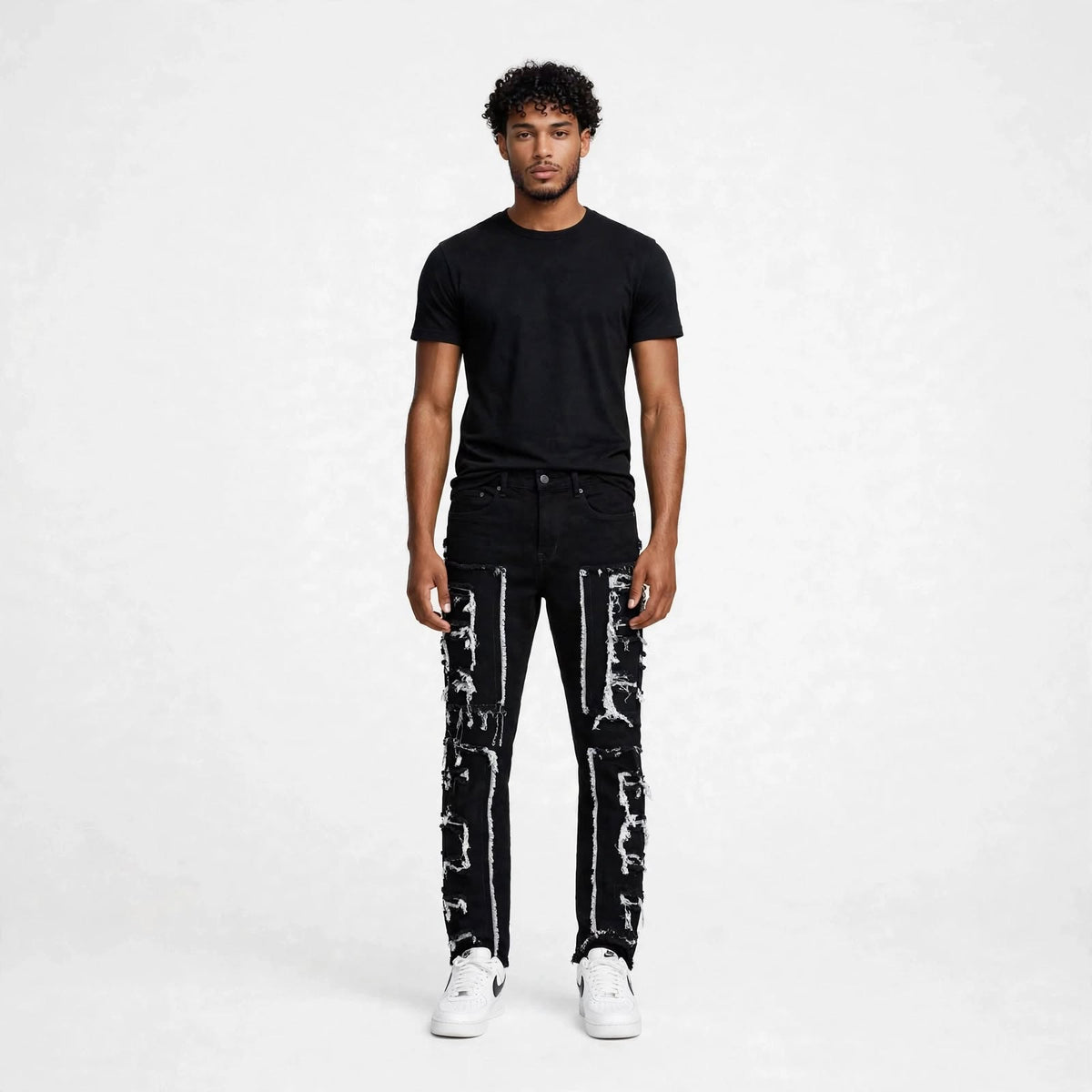 Mens bohemian distressed jeans  (30% OFF)  Now $7000