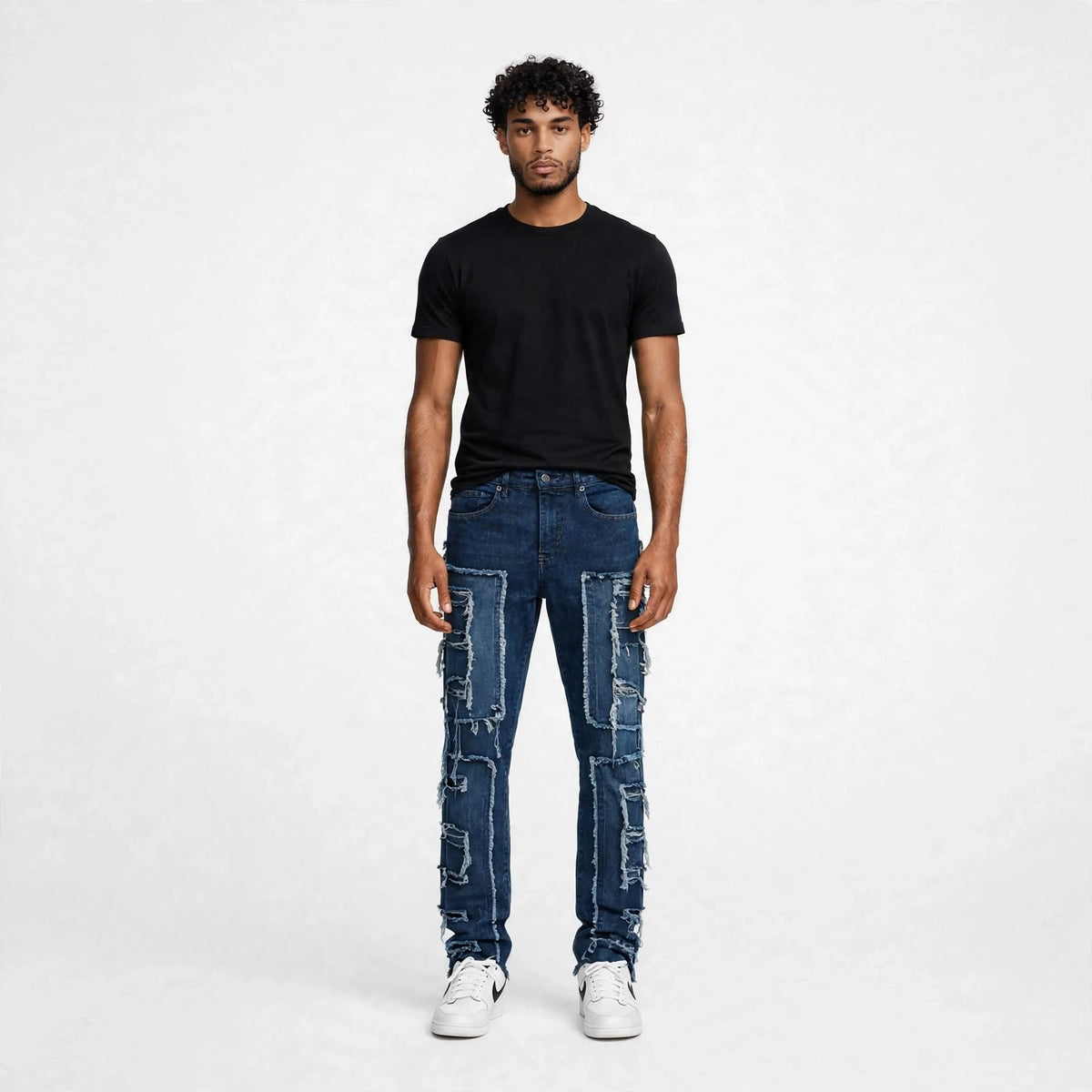 Mens bohemian distressed jeans  (30% OFF)  Now $7000