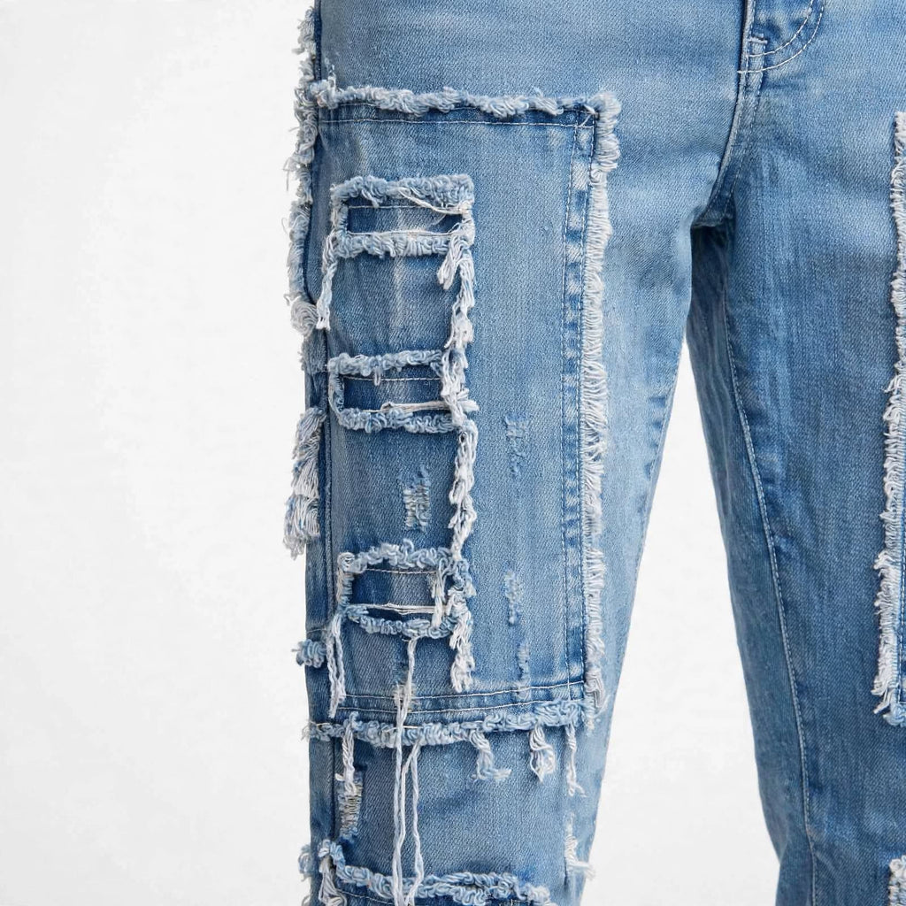 Mens bohemian distressed jeans  (30% OFF)  Now $7000