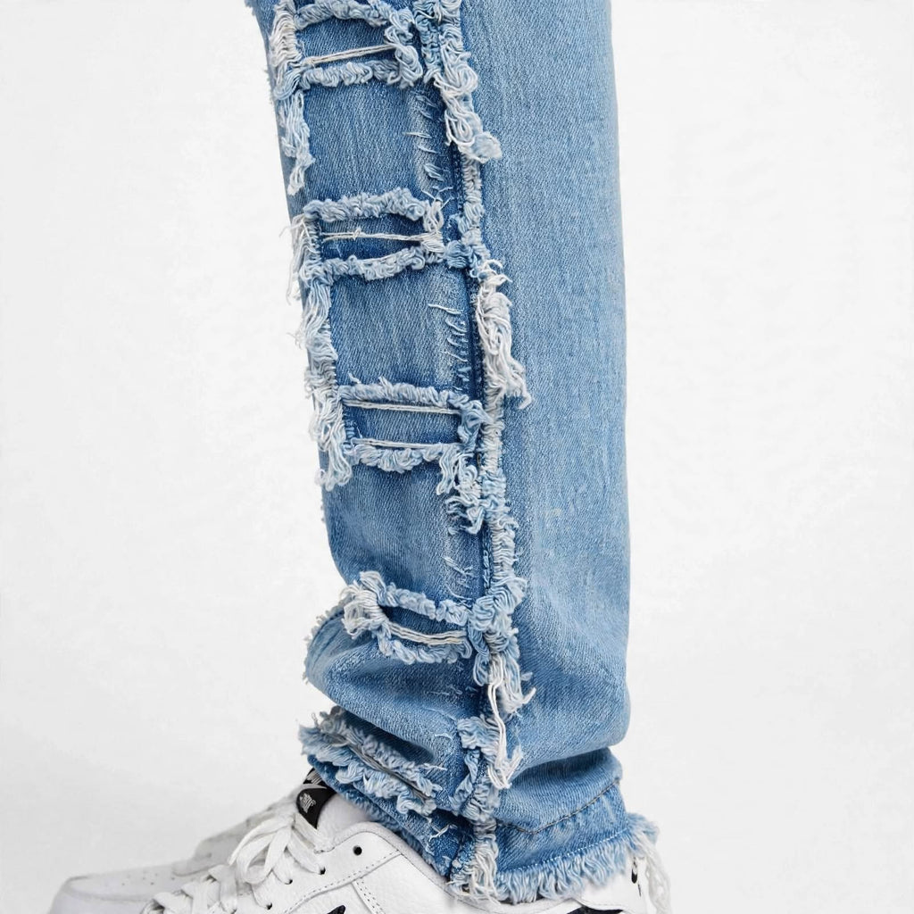 Mens bohemian distressed jeans  (30% OFF)  Now $7000