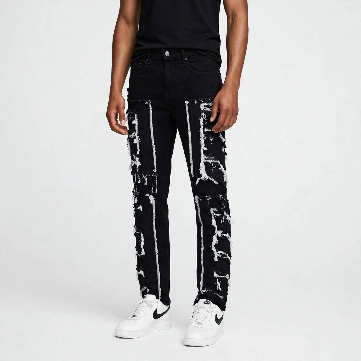 Mens bohemian distressed jeans  (30% OFF)  Now $7000