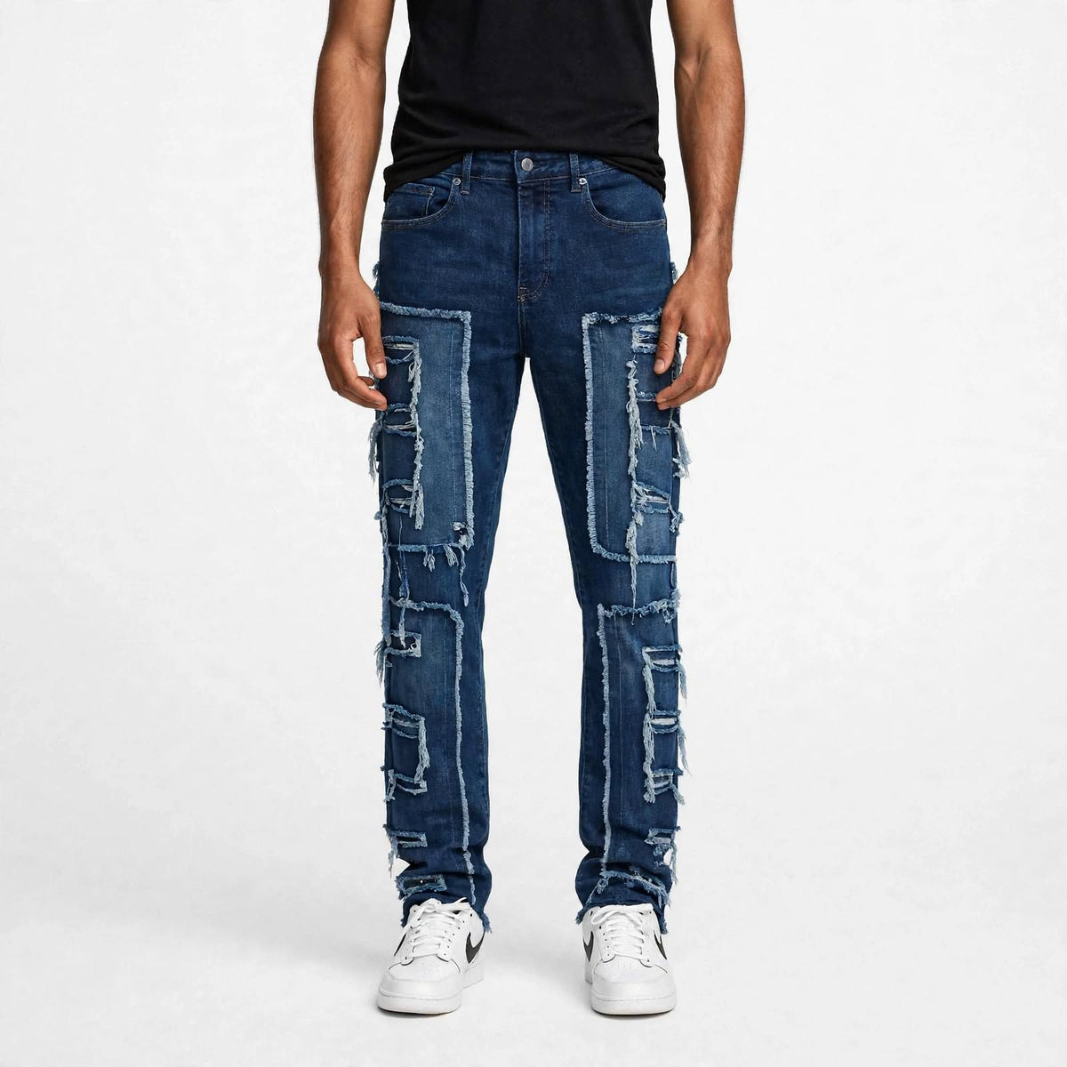 Mens bohemian distressed jeans  (30% OFF)  Now $7000