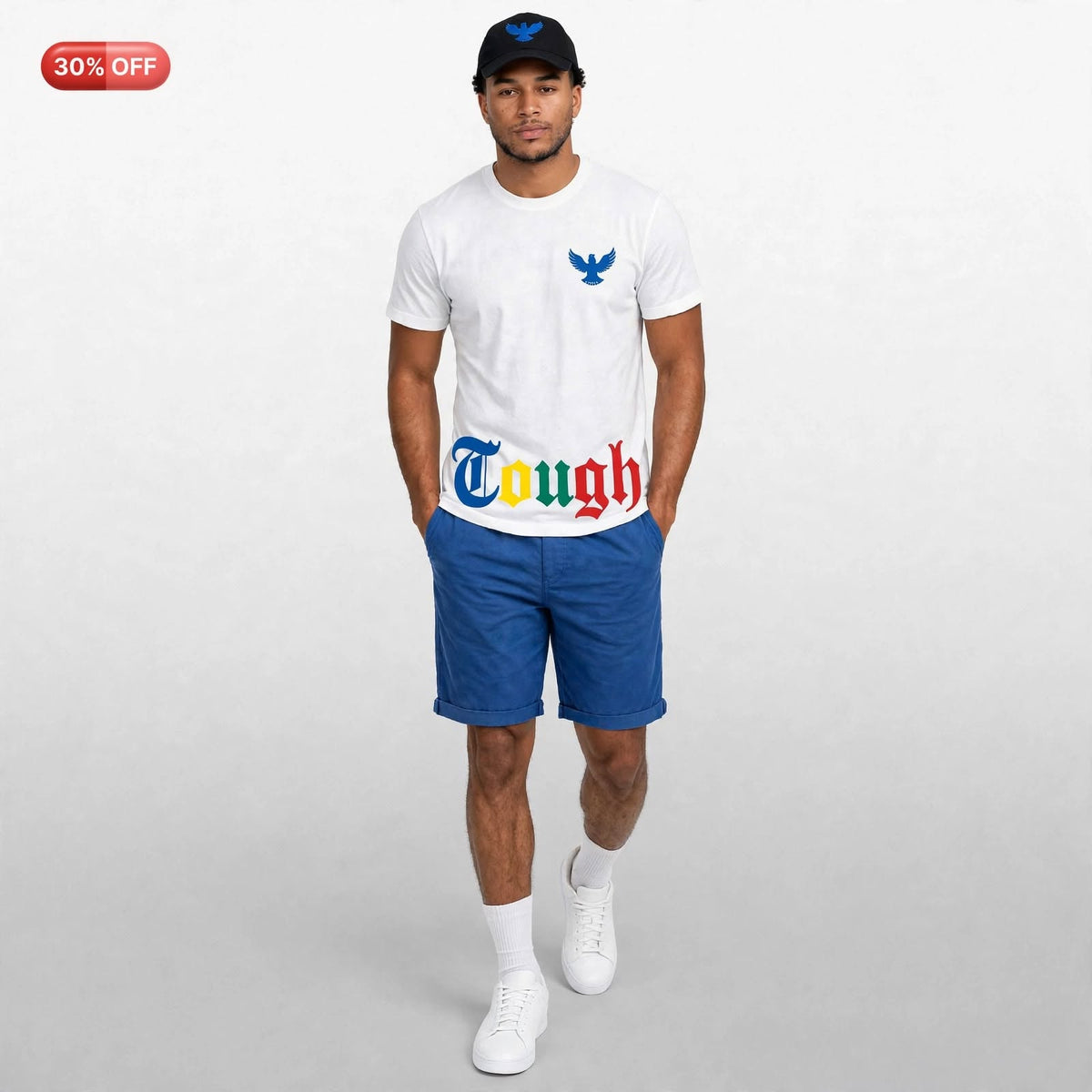 Tough eagle multi color printed tshirt  (30% OFF)  Now $9450 GYD