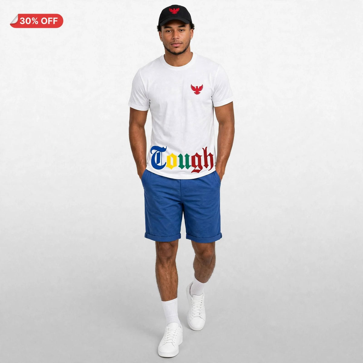 Tough eagle multi color printed tshirt  (30% OFF)  Now $9450 GYD