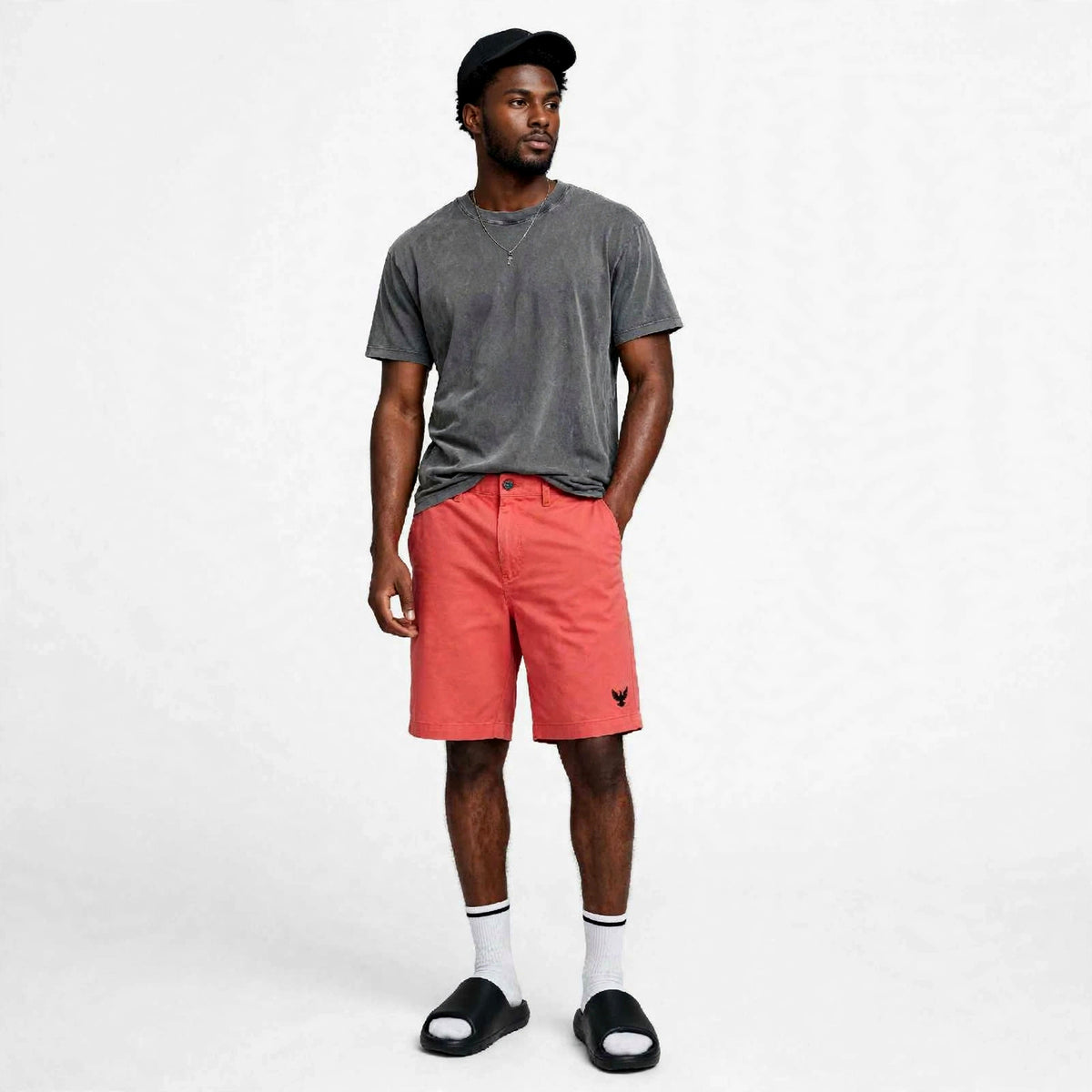 Mens tough logo chino short pants. (30% OFF)   Now $7000