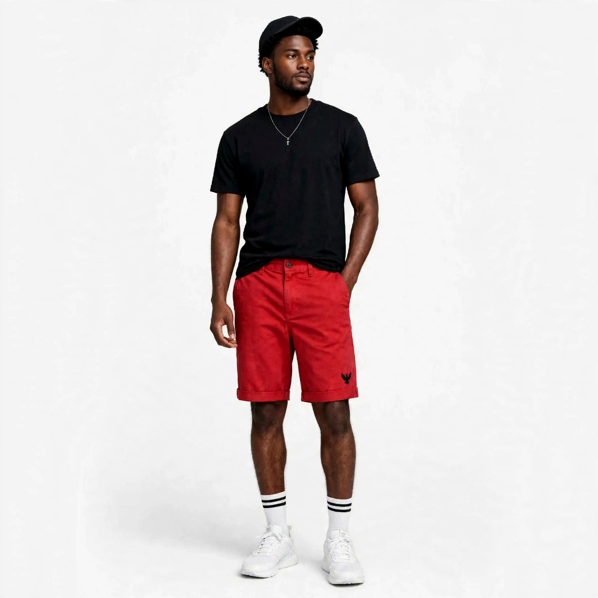 Mens tough logo chino short pants. (30% OFF)   Now $7000