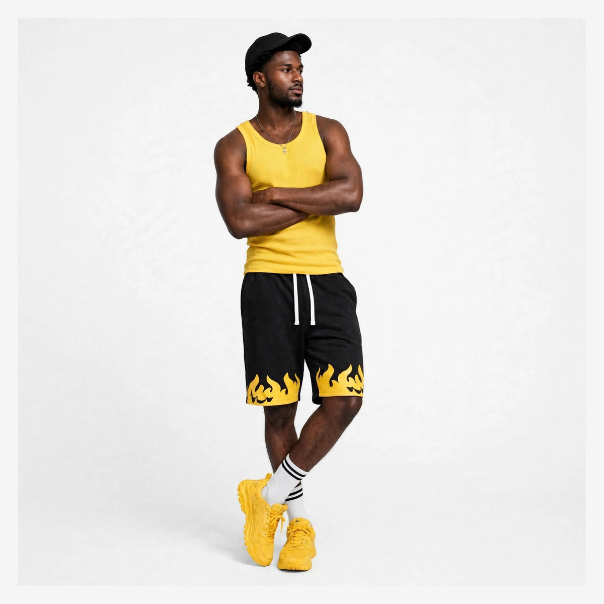 Tough flames design shorts  (30% OFF)   Now $8,400