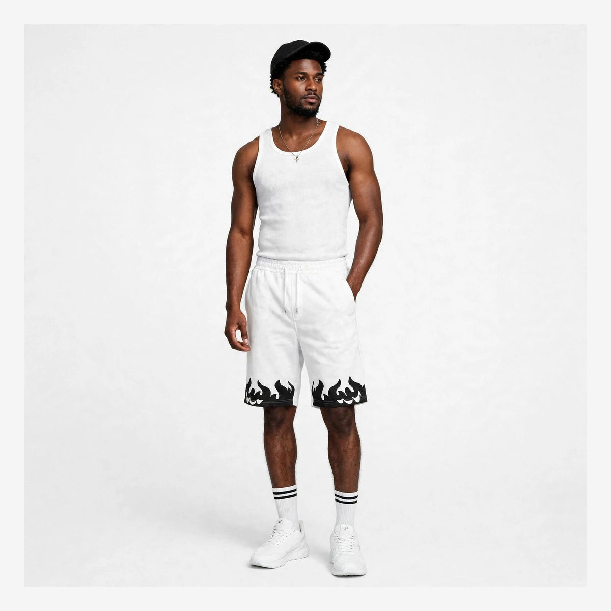 Tough flames design shorts  (30% OFF)   Now $8,400