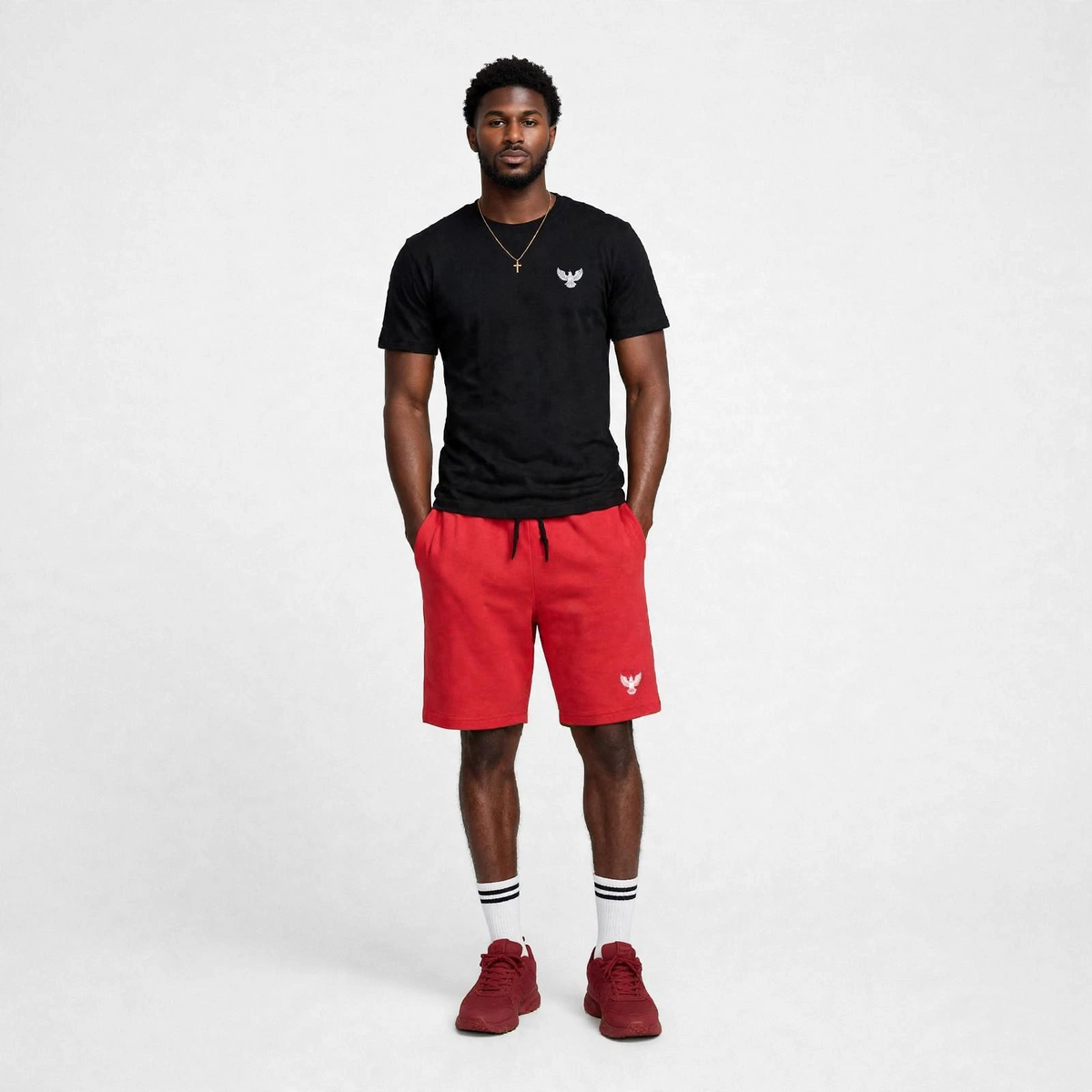 Mens drawstrings jogger short pants (30% OFF)  Now $6860