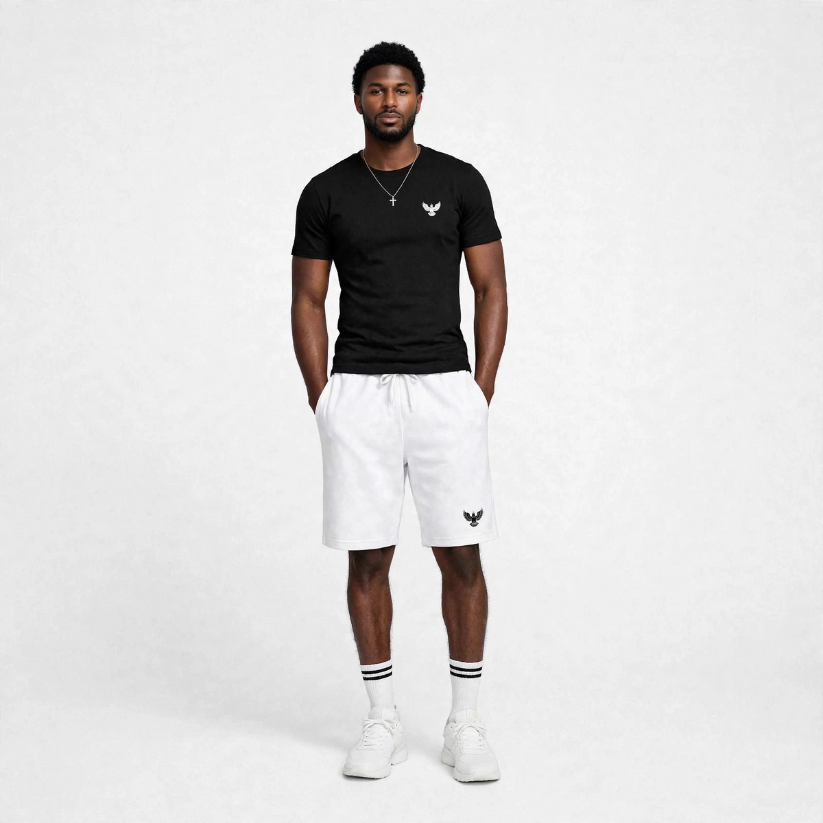 Mens drawstrings jogger short pants (30% OFF)  Now $6860