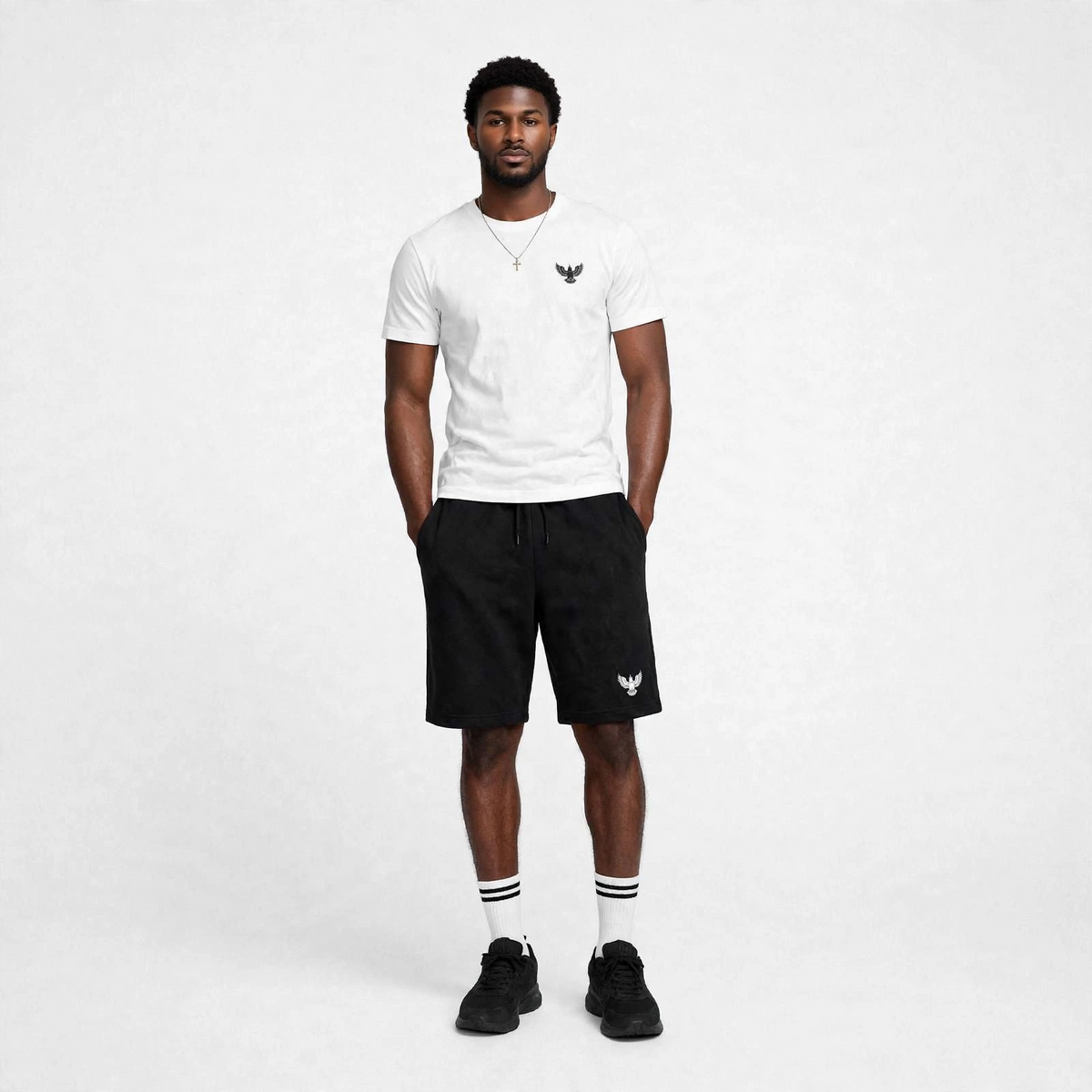 Mens drawstrings jogger short pants (30% OFF)  Now $6860