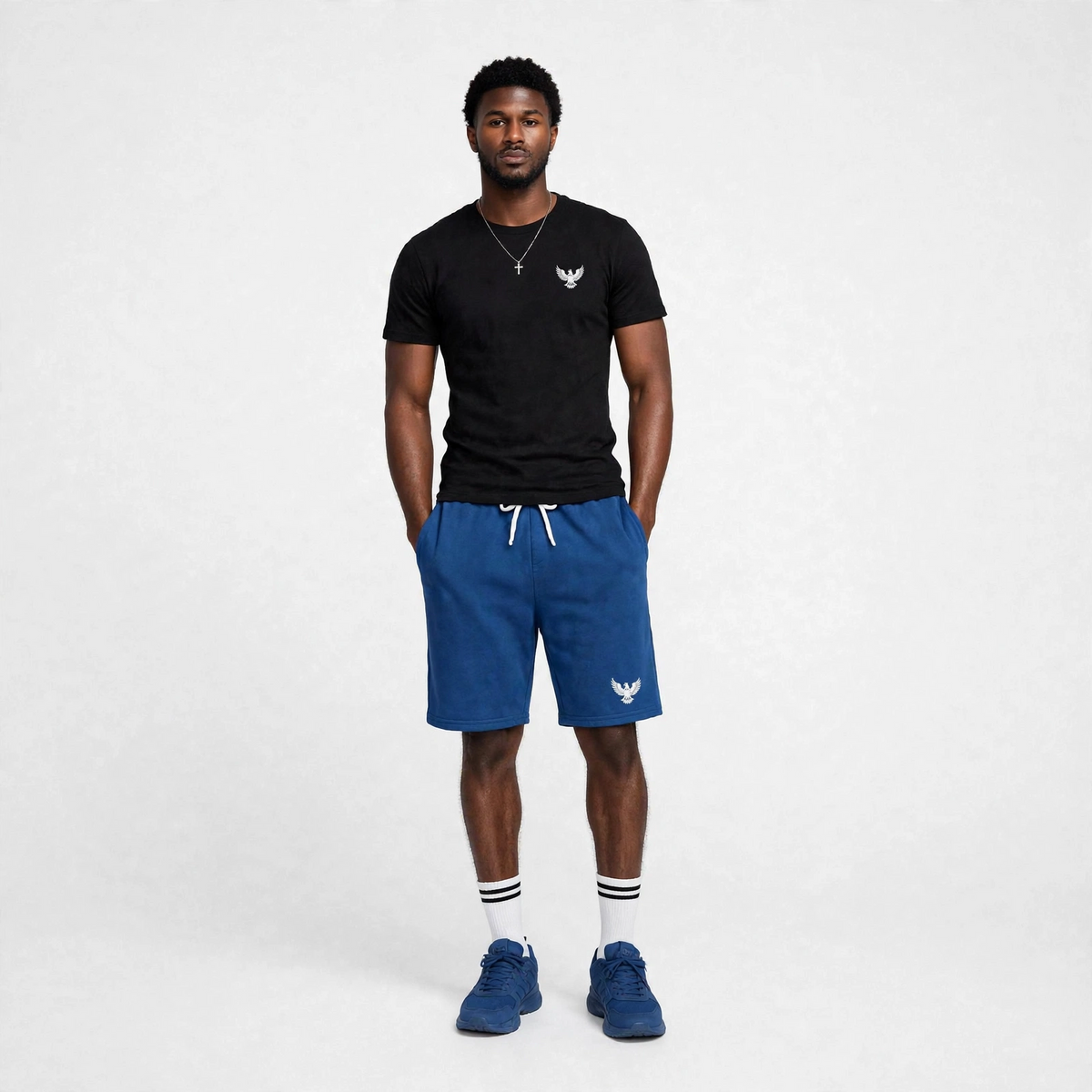 Mens drawstrings jogger short pants (30% OFF)  Now $6860