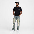 Mens distress loose fit jean  (30% OFF)  Now $7000