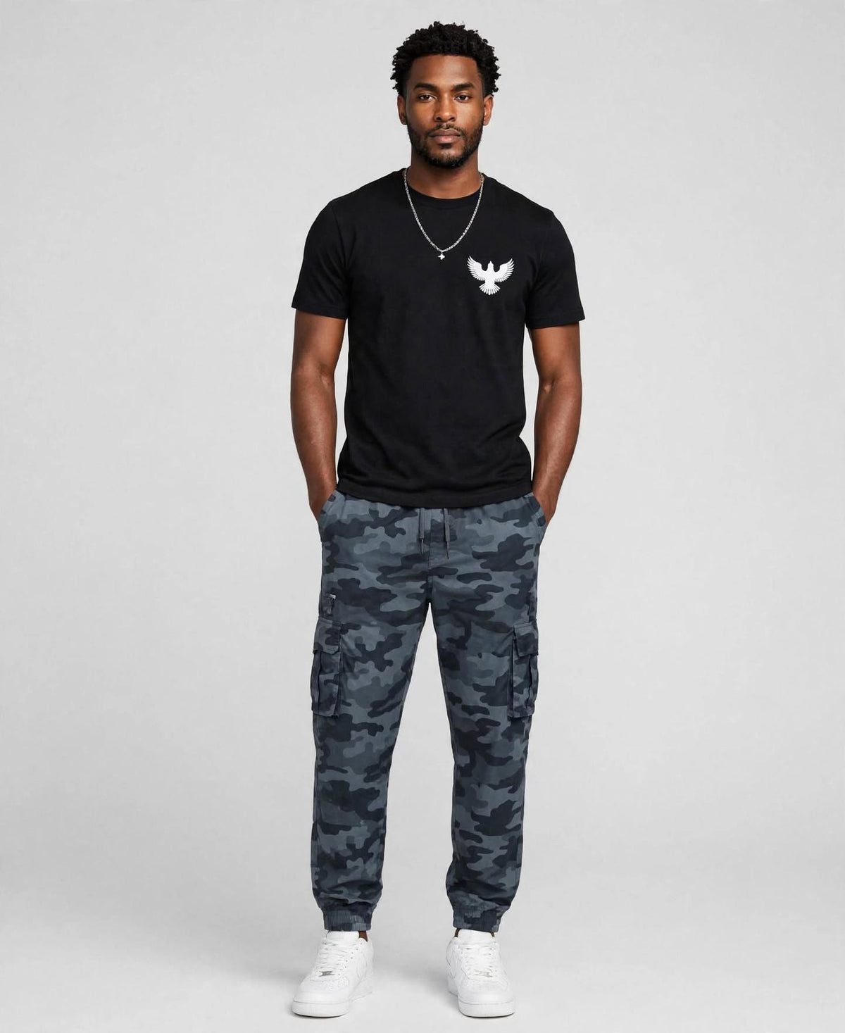 Men's camo cargo pants. (30% OFF)   Now $6500