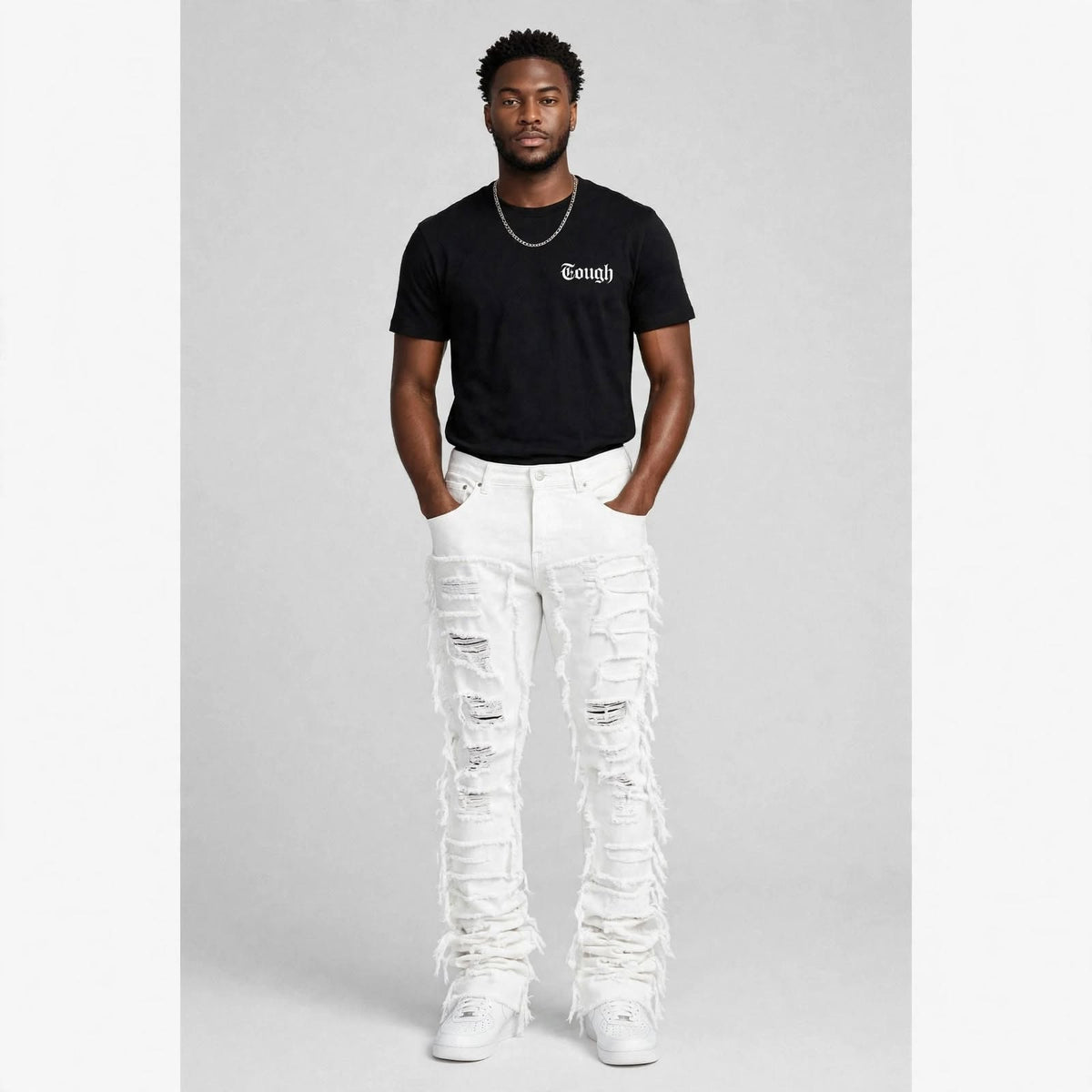 Mens bohemian distress jean  (30% OFF)  Now $7000