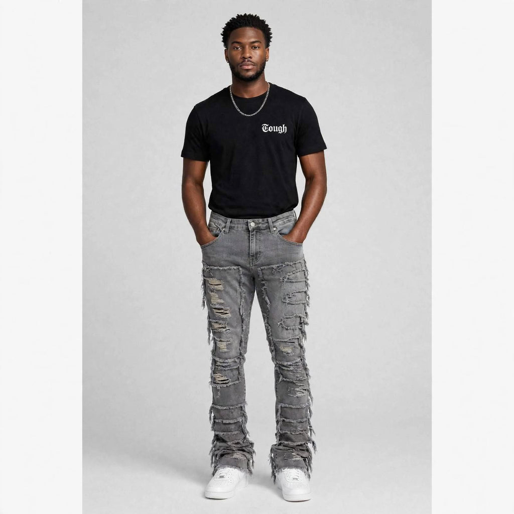 Mens bohemian distress jean  (30% OFF)  Now $7000